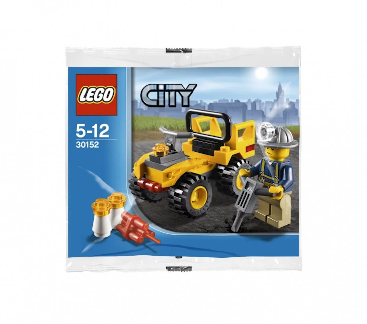 LEGO 30152 Mijnbouw Quad (Polybag) | Mijnwerker Collectors item